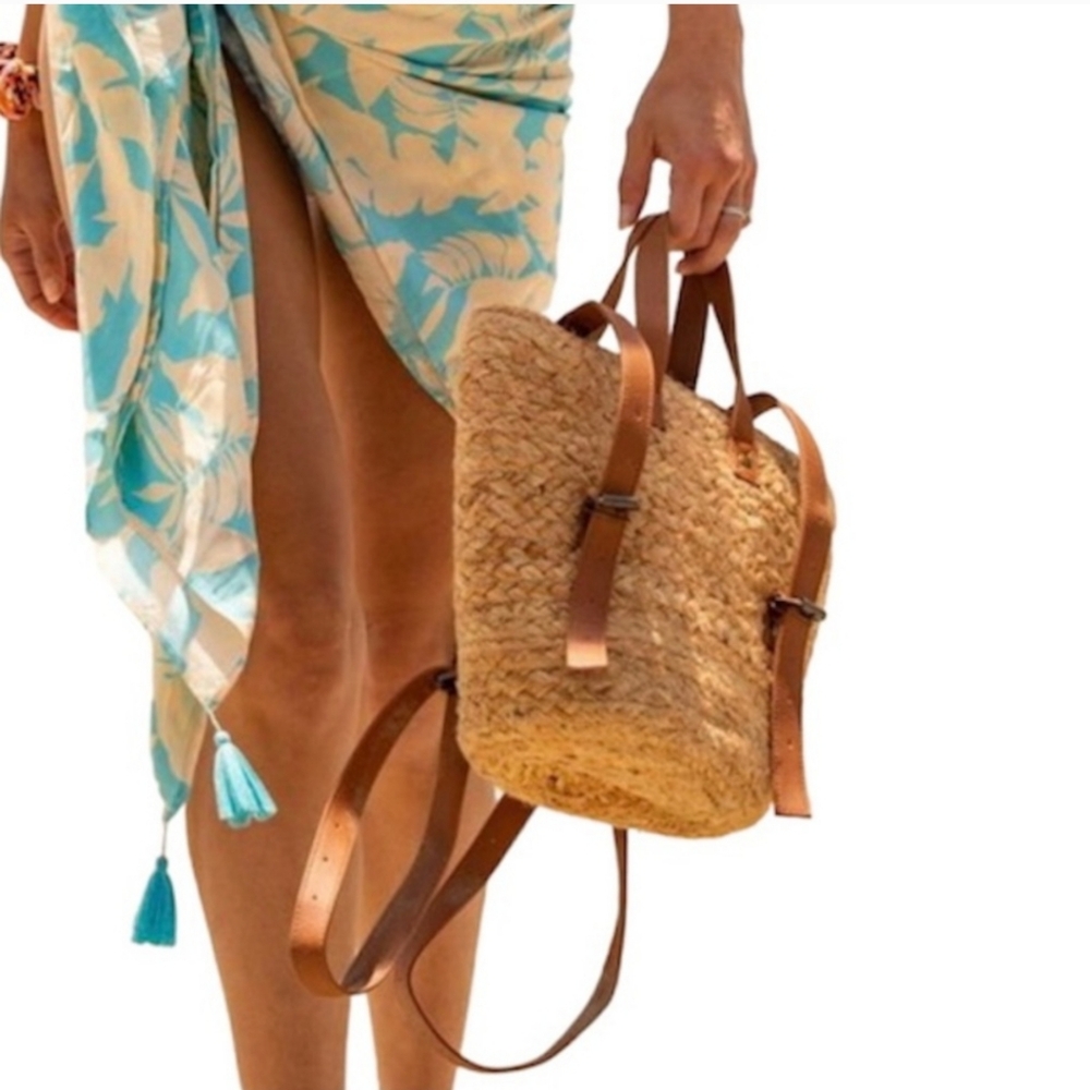 ~Natural Jute bag, Handmade Insulated Picnic Cooler, backpack